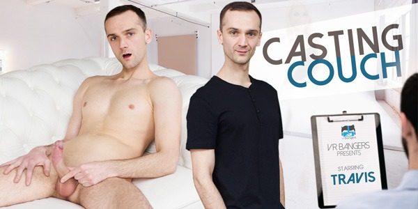 VR gay video - Casting couch